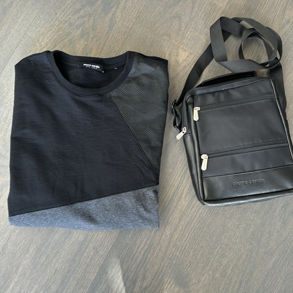 Pierre Cardin Mens Lightweight Sweater (M) and Crossbody bag. Comes as a set. - Picture 2 of 16